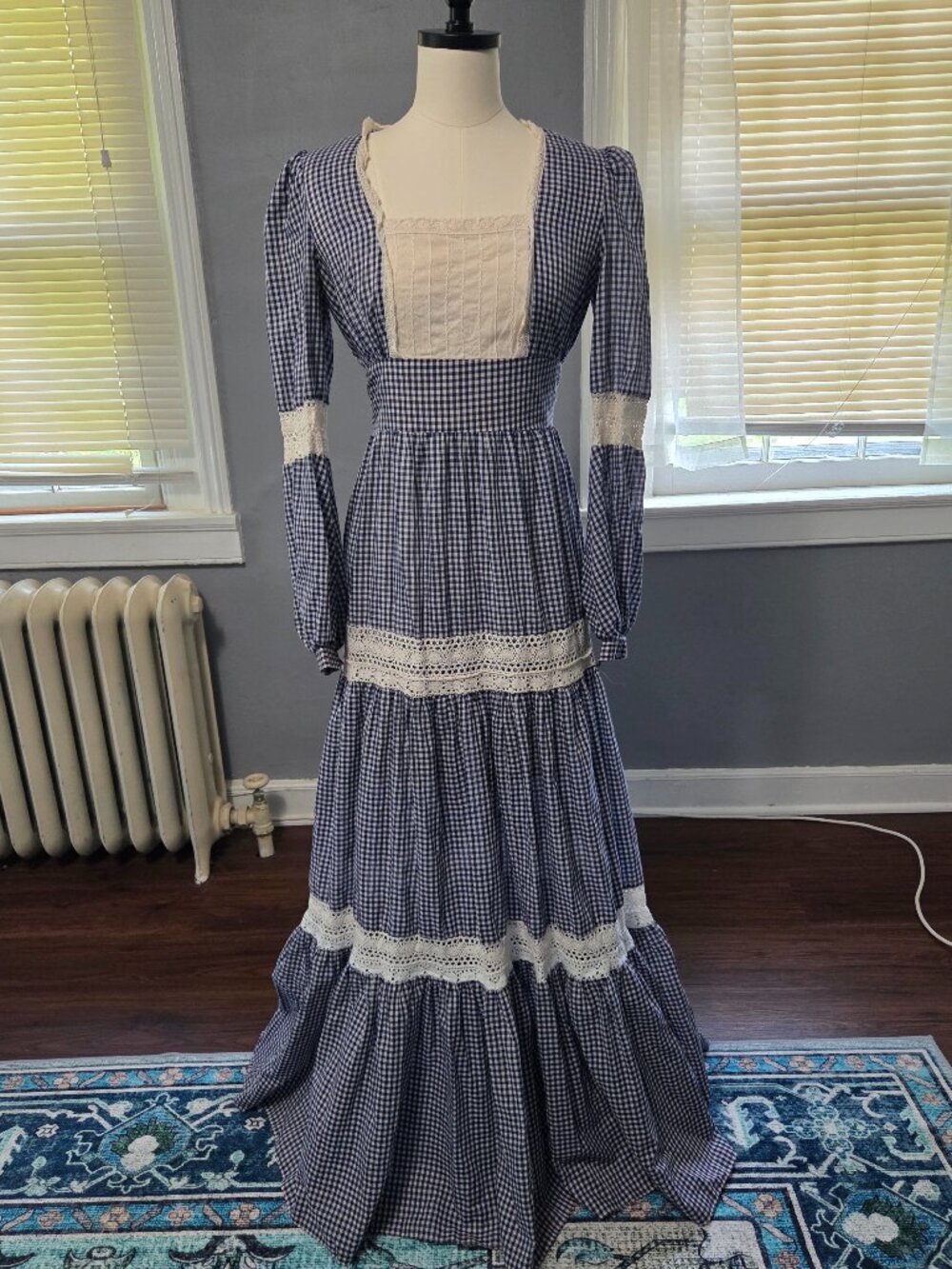 1974/1975 Gunne Sax Dress - Gingham and Old Lace